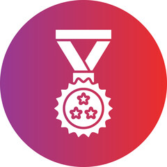 Gold Medal Icon Style