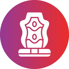Racing Car Seat Icon Style