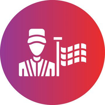 recommend clip art: Flagman Icon Style