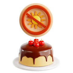 3D Illustration of Spiritual Fasting Rituals