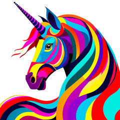 unicorn colorful painting 