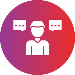 Party Conversation Icon Style