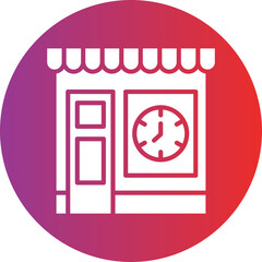 Clock Shop Icon Style