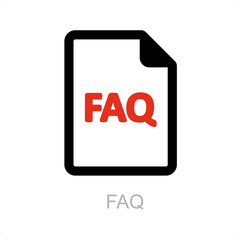 faq and service icon concept