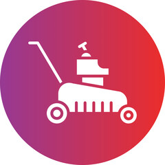 Lawn Mower Icon Style