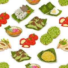 INDONESIAN TRADITIONAL FOOD SURFACE PATTERN