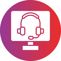 Obraz premium Online Support Icon Style