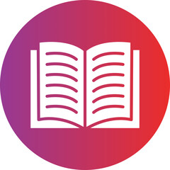 Open Book Icon Style
