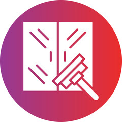 Glass Cleaning Icon Style