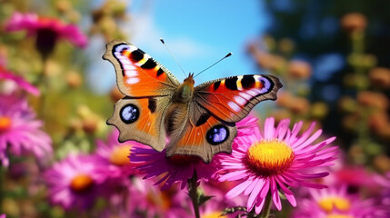 butterfly on a landscape flower