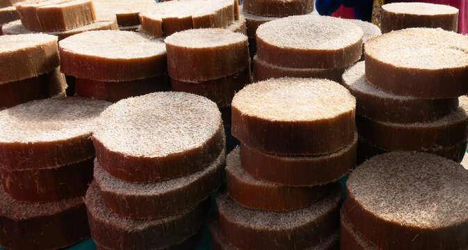 Traditional Mexican food quiote sweet, made from the stem of agave or maguey