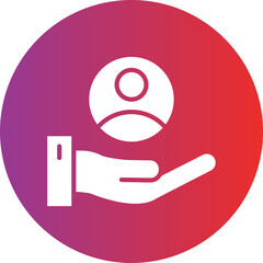 Customer Retention Rate Icon Style