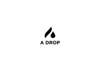 letter a with drops logo, design, Vector, illustration, Creative icon, template