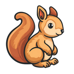 squirrel clipart on transparent background