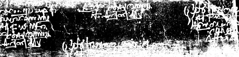 Obraz premium Abstract grunge stained lettering background. Urban cyber punk wide illustration 