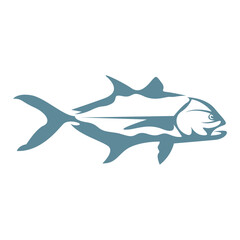 Fish icon logo design