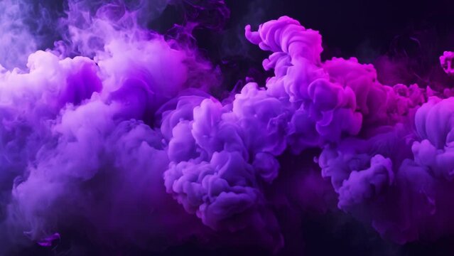 purple smoke on black background