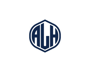 ALH Logo design vector template