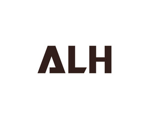 ALH Logo design vector template