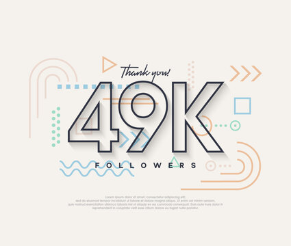 Line design, thank you very much to 49k followers.