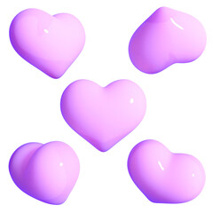 [3D Jelly Heart Series Set]