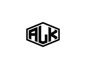 ALK Logo design vector template