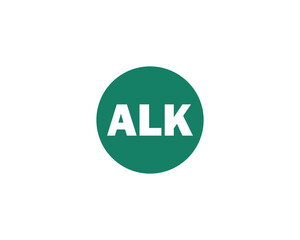 Obraz premium ALK Logo design vector template