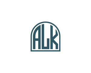 ALK Logo design vector template