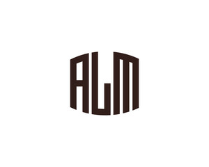 ALM Logo design vector template