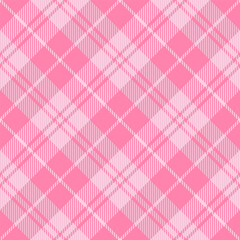 Diagonal tartan Valentines day plaid