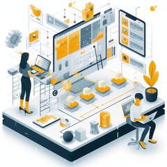 Visualization of work plans or allocation of work time, may include the use of applications or digital tools to manage work.