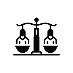 Black solid icon for fair