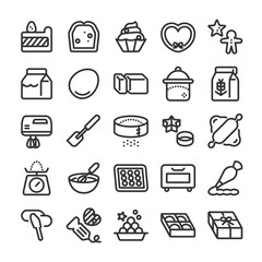 お菓子作り アイコン セット