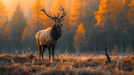 Rolgordijnen deer in the wild © Tri_Graphic_Art