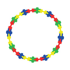 Obraz premium World Autism Awareness Day Puzzle