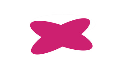 
Pink flowers isolated on white background.