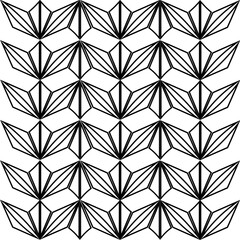 Patrón con geómetria abstracto de moda. Vector Mosaico con simetría blanco y negro.