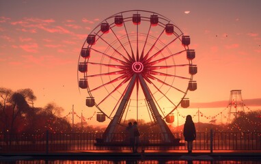 Sunshine Ferris Wheel Play on Valentine Day