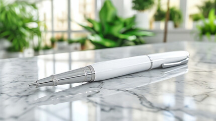 Close-up of a pen tool, symbolizing business, writing, and education, ideal for themes of...
