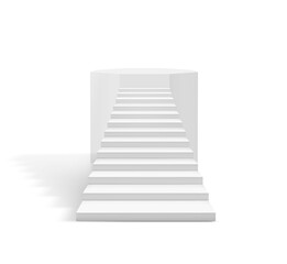 stairway to success. business concept, transparent background