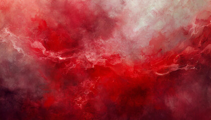 Fototapeta premium Abstract art red paint background with liquid fluid grunge texture.