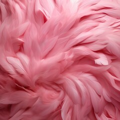 Fluffy cute minimal pink feathers background 