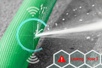 Water leak sensor alert , smart water sensor can automatically shut off a solenoid valve.