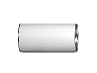 White Blank Tin can Metal Tin Can. transparent background