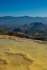 Beautiful landscape in Hierve el Agua in the state of Oaxaca