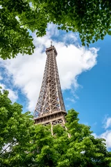 Zelfklevend Fotobehang View of the Eiffel Tower in Summer, Paris © Cavan