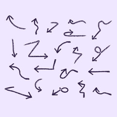 Abstract Brush Arrow