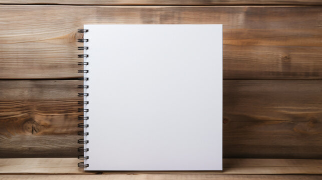 Mockup image. square notebook