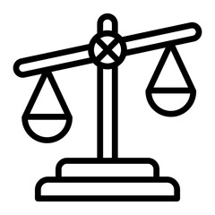 Unfair Vector Line Icon