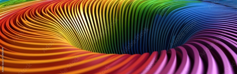 Poster abstract background with multicolored lines and waves. banner.